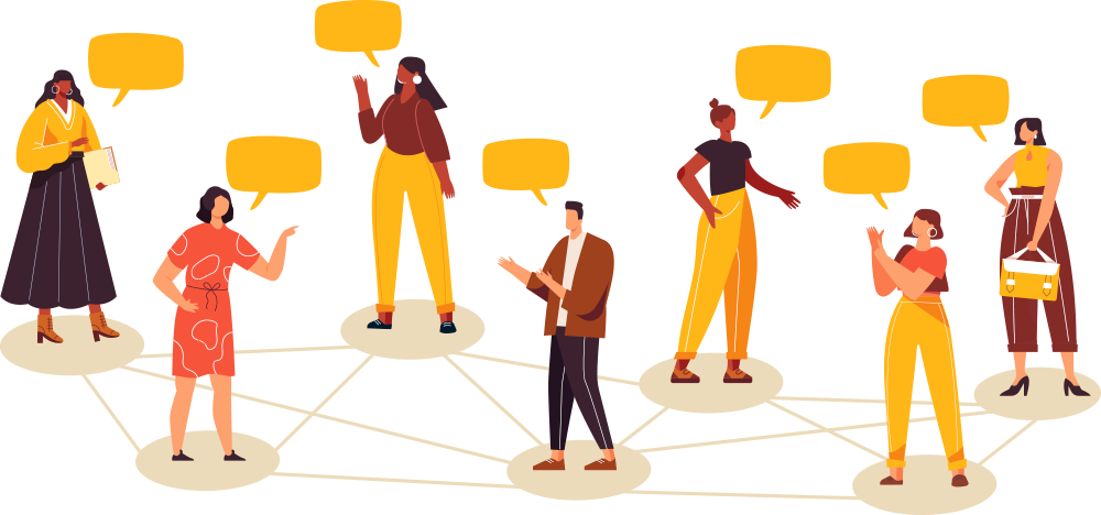 Real Conversations - SMS, MMS, iMessage, WhatsApp chat illustration